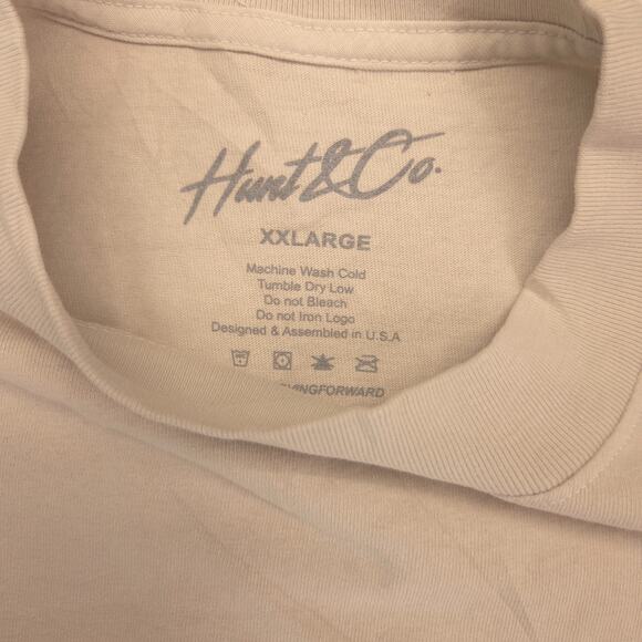 Hunt And Company Supra Casual Crew Neck Graphic T Shirt Mens Size 2XL Gray - Picture 3 of 9